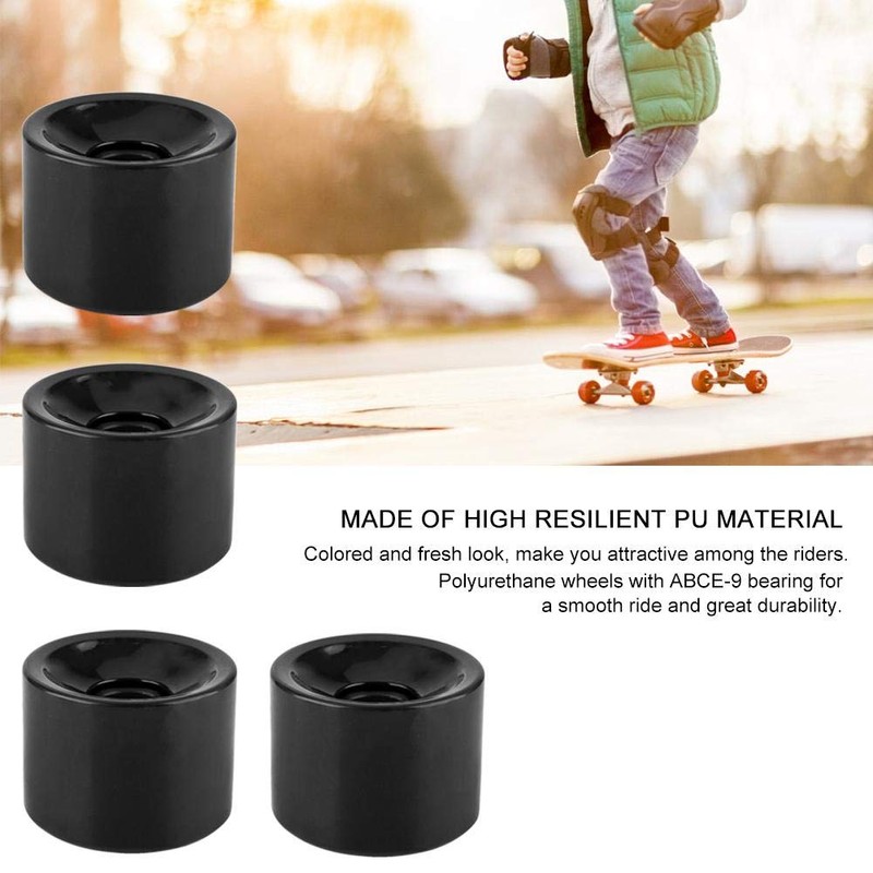 Skateboard Wheels Set of 4 High Strength Durable Weight Capacity