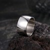 Sanfenly 5 PCS Silver Rings for Men Mens Silver Ring