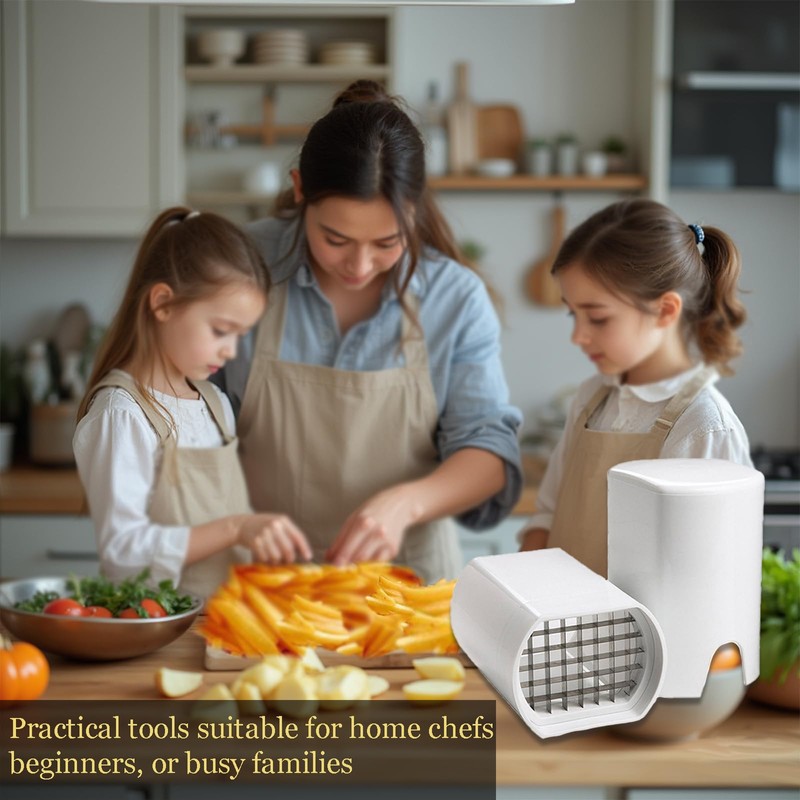 Potato Chipper Chip Cutter, 2 in 1 Cutter for Potato