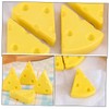 TEHAUX Cute Cheese Erasers 4pcs Cheese Shape Erasers Classroom Rewards