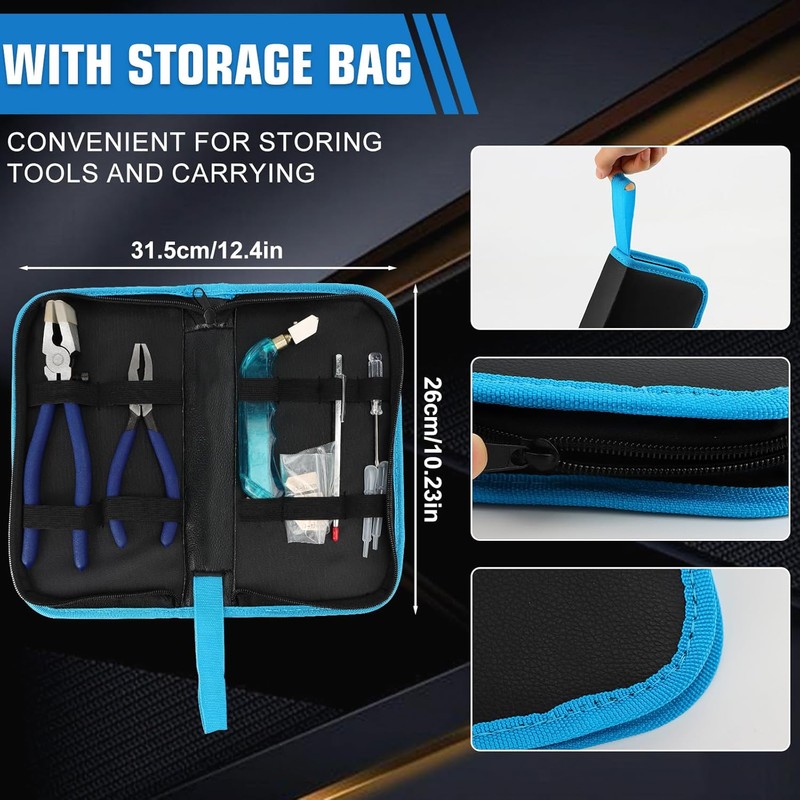 YOTINO Glass Cutting Tool Kit Includes Blue Grip Oil Feed