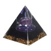 Positive Energy Pyramid 6cm Star Sky Tai Chi Healing Crystal