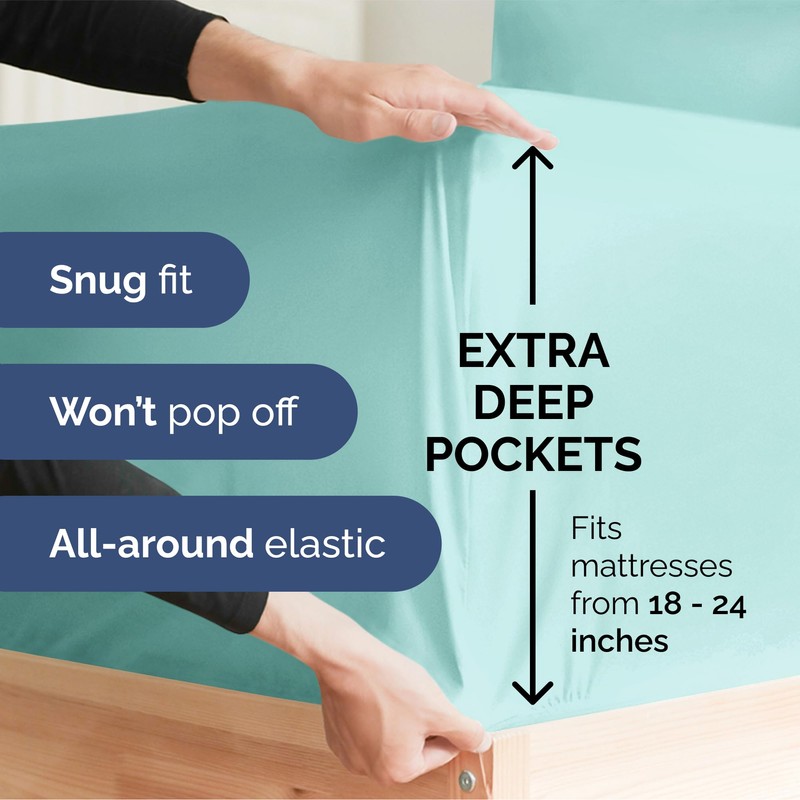 CGK Unlimited Extra Deep Twin Sheet Set - 4 Piece
