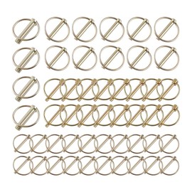Snblzhef 50 PCS Heavy Duty Lynch Pin Assortment Kit Trailer Pins 3 Point Hitch Pins for Tractor, Trailers,Trucks Mowers