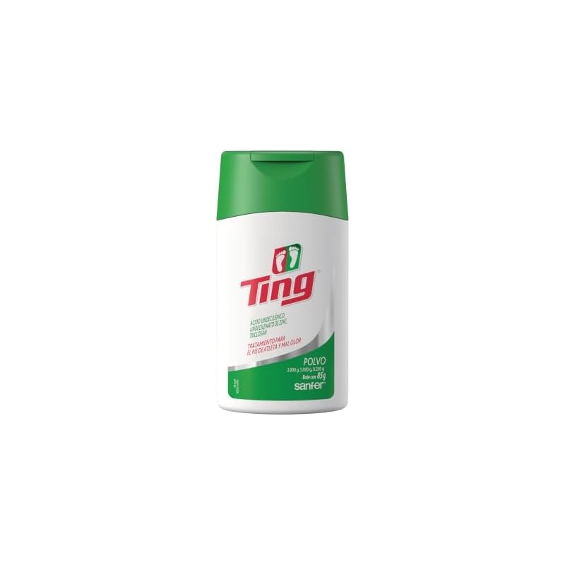 Ting Polvo Talco Antimicótico para Pies Control de Humedad, 85