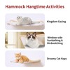 Cat Hammock, Cat Wall Shelves Bed with 2 Steps Perches
