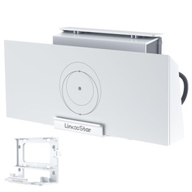 2 in 1 Starlink Gen 3 Router Mount, All in One Starlink V3 Mesh Router and Power Supply Mounting Kit, Space Saving, Cable Storage, ABS, Linkoostar Starlink Standard Router Mount Ideal for Home, Boats