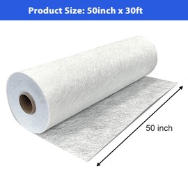CRMCC Heavy-Duty Fiberglass Mat Roll 50" x 360“ - 13 oz/yd² Chopped Strand Mat (CSM) for Marine, Auto, Tank Lining, Large Repairs