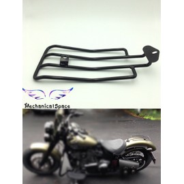 Unbranded Solo Black Seat Luggage Rack for Harley Davidson Sportster XL883 1200 1985-2003