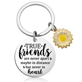 Qiubewi Long Distance Friendship Gifts Friendship Gifts for Women Friends Friendship Keychain Unique Friend Gift Moving Away Going Away Presents Friends Birthday Graduate Present