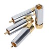 4PCS Preffair/R1722 Audio Connector Gold Plated Self Locking Solderless RCA