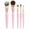 Bdellium Tools Face & Eyes Brush Set, 5 Brushes