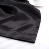 P Pothuiny Black Satin Pillowcase King Size Set of 2,