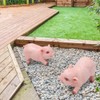 2pcs Landscape Lawn Garden Courtyard Resin High Simulation Piglet Decoration