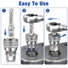 Universal Adjustable Socket Wrench for 10-19mm Fasteners - 2 Piece