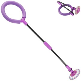 Playtastic Spinner Toy: Kids Swing Wheel with Induction Powered LED Light Wheel, Purple (Jump Rings Kids, Ankle Jump Ball Toys)