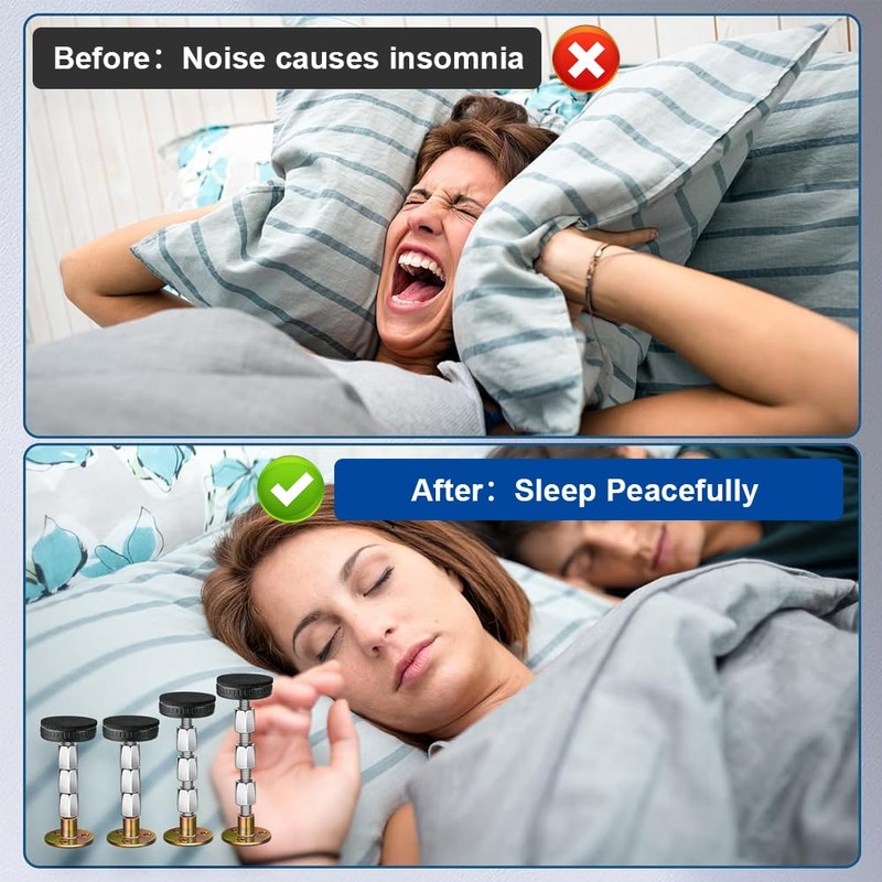 Pack of 4 Anti Shake Bed 27-111 mm Adjustable Bed