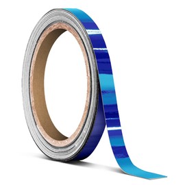 VViViD Blue Mirror Chrome Air-Release Adhesive Vinyl Pinstripe Tape Roll (¼ Inch x 30ft)