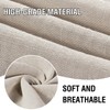 H.VERSAILTEX Natural Linen Sheer Curtains for Bedroom 84 Inches Length