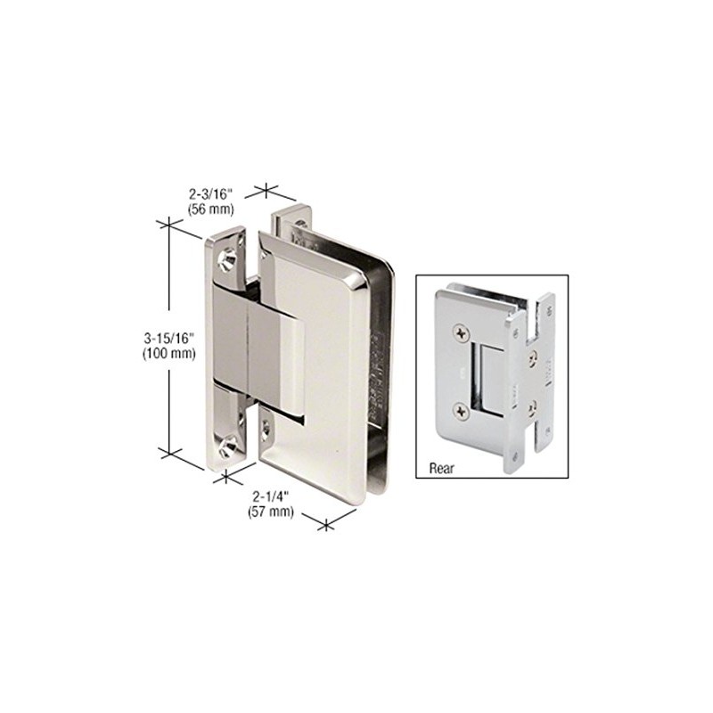 C.R. LAURENCE C0L037PN CRL Polished Nickel Cologne 037 Series Wall
