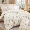 Cozaline Floral Comforter Set King Size 100% Cotton Bedding Sets