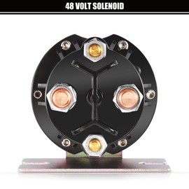 Geggkake EZGO TXT Solenoid, 48V Golf Cart Solenoid, Fit E-Z-GO Electric 48V TXT 2010-Up & All 48V MPT 800/1000 Vehicles Golf Cart, OEM# 612711