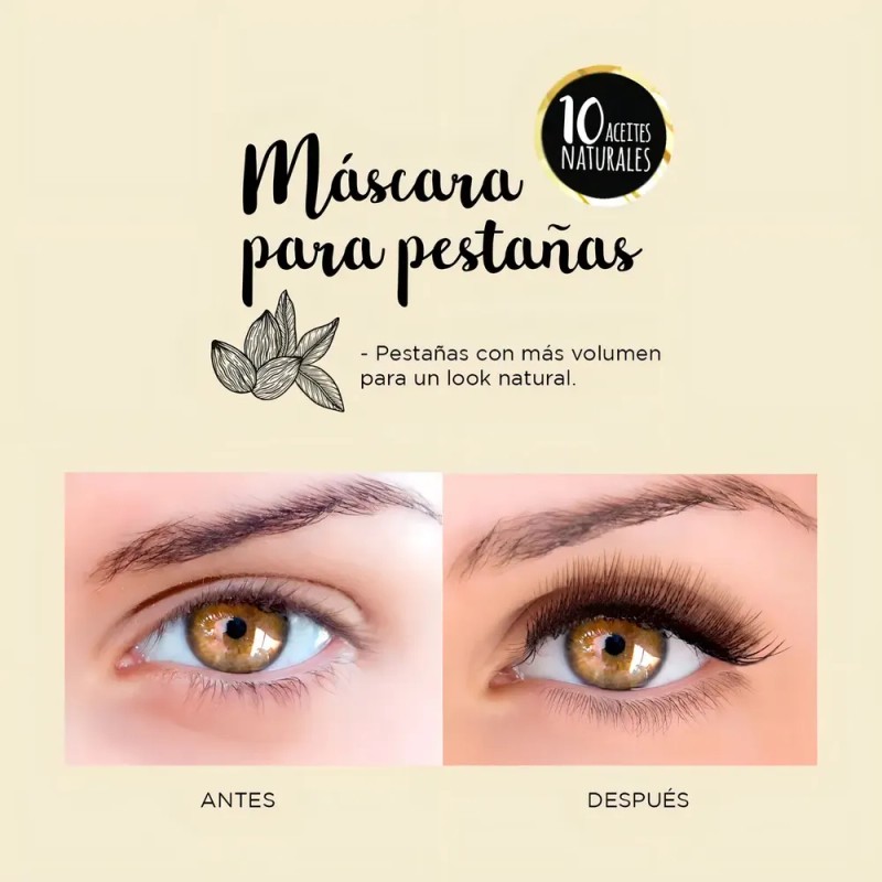 Pack 3 Mascaras De Pestañas Yuya Rimel 10 Aceites Naturales