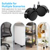 4 PCS 2 Inch TV Stand Wheels, M8 Swivel Caster