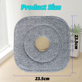 4 pcs Microfiber Mop Head Compatible with True & Tidy SPIN-800 TrueClean Mop M16 Spin Mop，Square Microfiber Mop Pads Fit for Most Square Spin M16 Mop