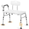 TABEKE Tub Transfer Bench for Bathtub, Tool Free Assembly Shower