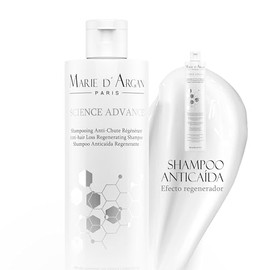 Marie d'Argan Shampoo Anticaída Regenerante 250 ml Con Procapil, Aceite De Argán, Miel Y Bambú, Para Cabello Débil Y Con Caída, Fortalece, Nutre, Reduce La Rotura Y Aporta Densidad Y Brillo