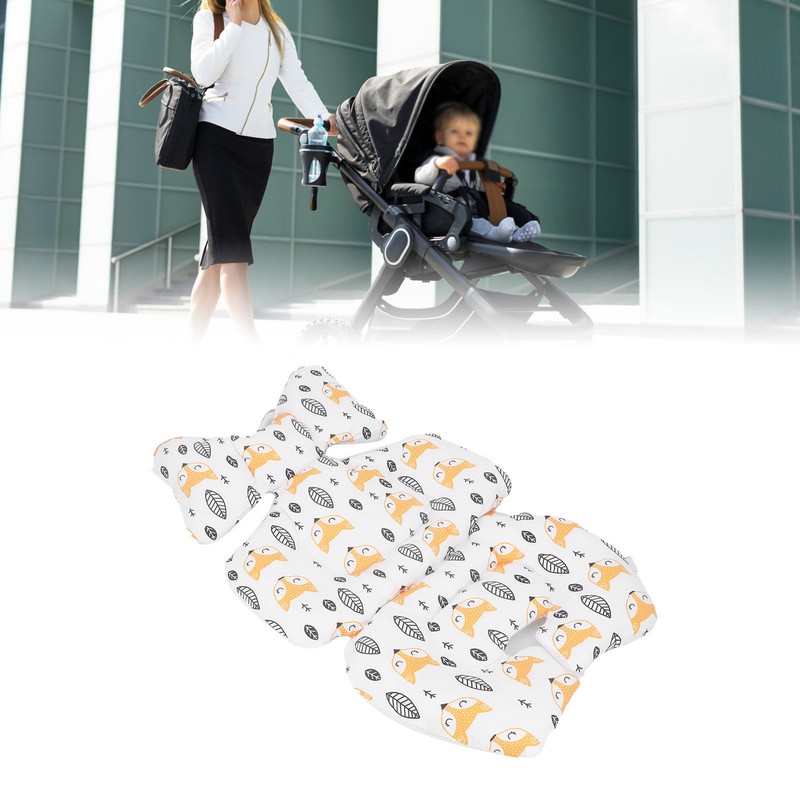 Baby Carriage Cushion Body Support Special Shaped Reduce Fatigue Washable