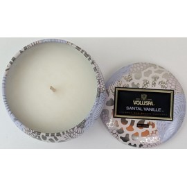 Voluspa Santal Vanille 4oz. Luxury Coconut Wax Tin Candle