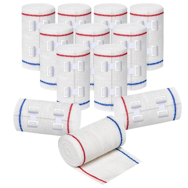 Premium Elastic Bandage Wrap 3 Inch Stretch Compression Bandages with