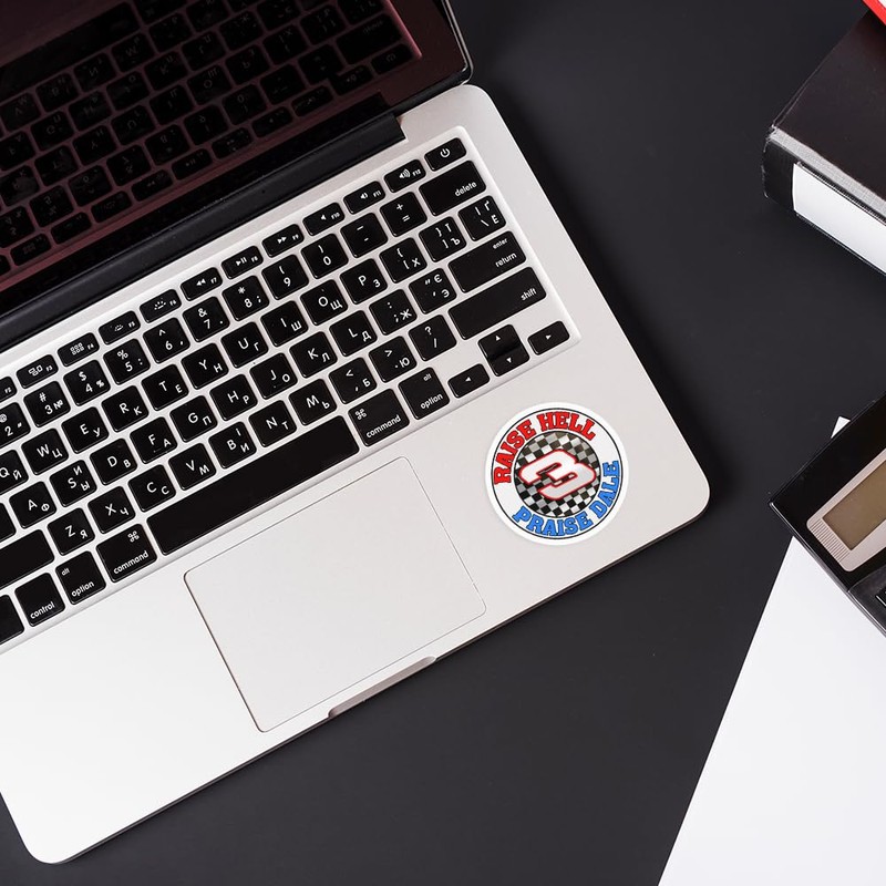 SODAVA 3Pcs Raise Hell Praise Dale Sticker, Racing Legend Earnhardt