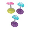 LABRIMP 3 Pack PVC Floating Drink Coasters Inflatable Coasters for