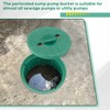 Memorywuu Perforated Sump Basin with Lid Sump Pump Basin Bucket