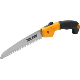 Tolsen Pruning Saw 180 MM, Sharptooth Designed For Fine Cuts Thick Blad Hand Saws For Cutting Wood, Handsaw For Wood, Garden Saw, Carpenters Saw, Woodworking Hand Saw, Ergonomic Handle