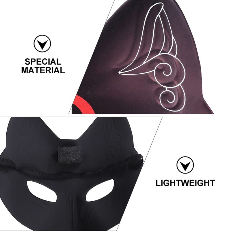 TENDYCOCO 2 Pieces Fox Japanese Kitsune Mask Fox Mask Japan
