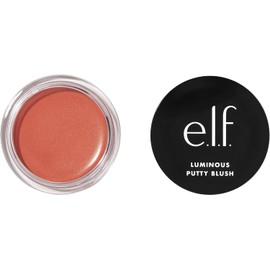 e.l.f. Luminous Putty Blush, Putty-to-Powder, Buildable Blush With A Subtle Shimmer Finish, Highly Pigmented & Creamy, Vegan & Cruelty-Free, Isla Del Sol