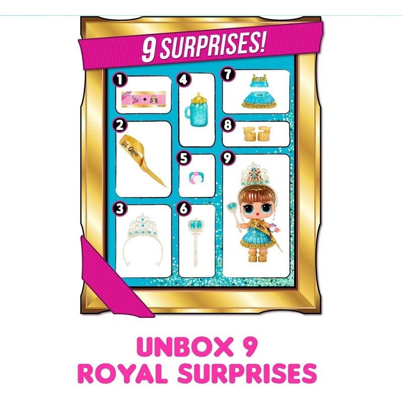 L.O.L. Surprise! Queens Dolls With 9 Surprise Including Doll, For