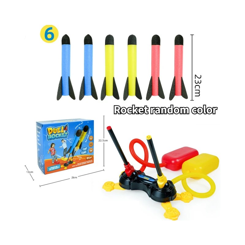 Stomp Rocket Launcher Toy for Kids – EVA Foam Outdoor