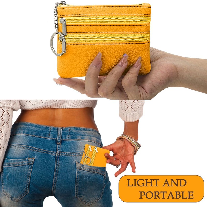 Coinpursepouch, yellow, leisure