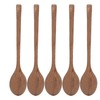 5Pcs Wooden Spoons Burr Free Sturdy Durable Light Heat Resistant