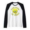 Looney Tunes Tweety Bird Don't Worry Be Nerdy Raglan Baseball