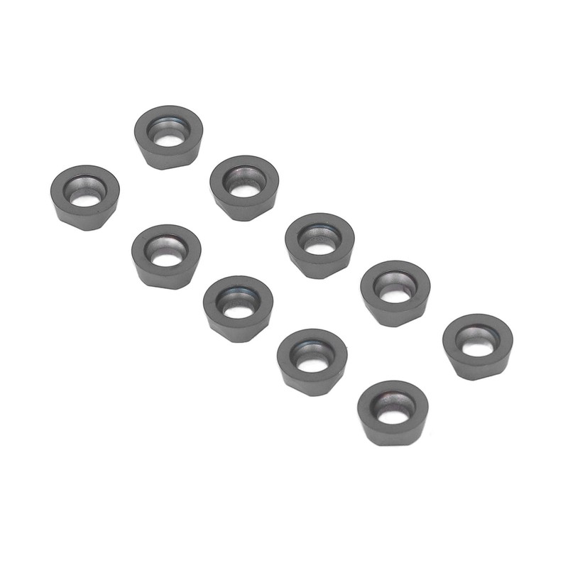 10PCS Black Coating Carbide Inserts Round CNC Turning Milling Inserts