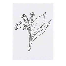 'Lily of the Valley' Temporary Tattoo - Water Resistant, Skin-Safe, Non-Toxic Transfer (TO00058481)