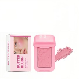 Melemando 4 Color Powder Blush, Embossed Butter Blush, Matte Powder Makeup Blush for Cheeks