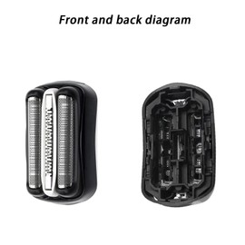 2Pack 32B Series 3 Replacement Head for Braun Electric, S3 Wet and Dry Replacement Head Compatible with Braun S3 Foil & Cutter Razor Heads