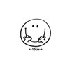 Interior Stickers Smile 2 Pieces Glossy Black Nico Chan Mark